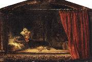 Rembrandt, The Holy Family with a Curtain